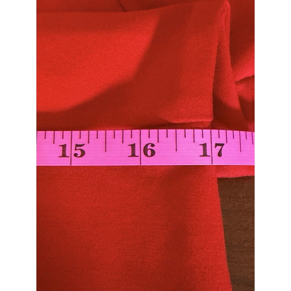 SPANX The Perfect A-Line Dress True Red Size L Workwear Premium Ponte Pockets - Picture 8 of 11